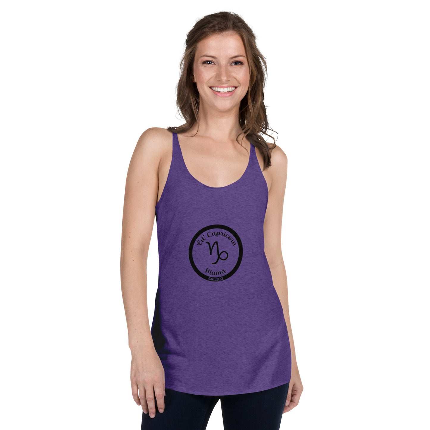 Lil' Capricorn Mama (Est. 2022) Women's Racerback Tank